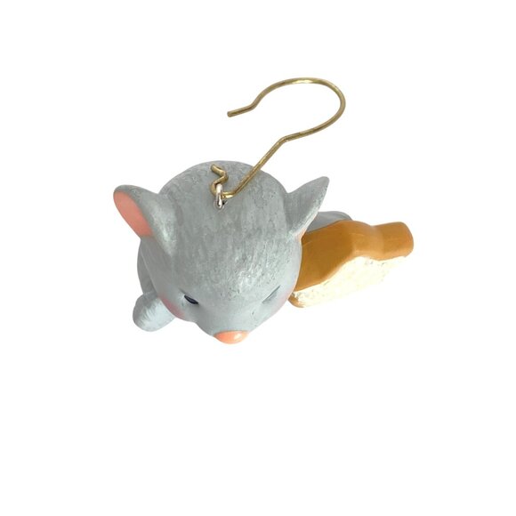 2012 Hallmark Small Mouse Holding a Sparkling Star Cookie Ornament 1.5in Tall - Picture 5 of 9